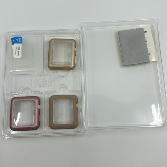 iCaseit 3-Pk Apple Watch Cases 3Pk Tempered Glass Protector 42mm - Picture 4 of 4